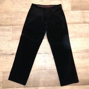 Black, Polo Corduroy Pants.
